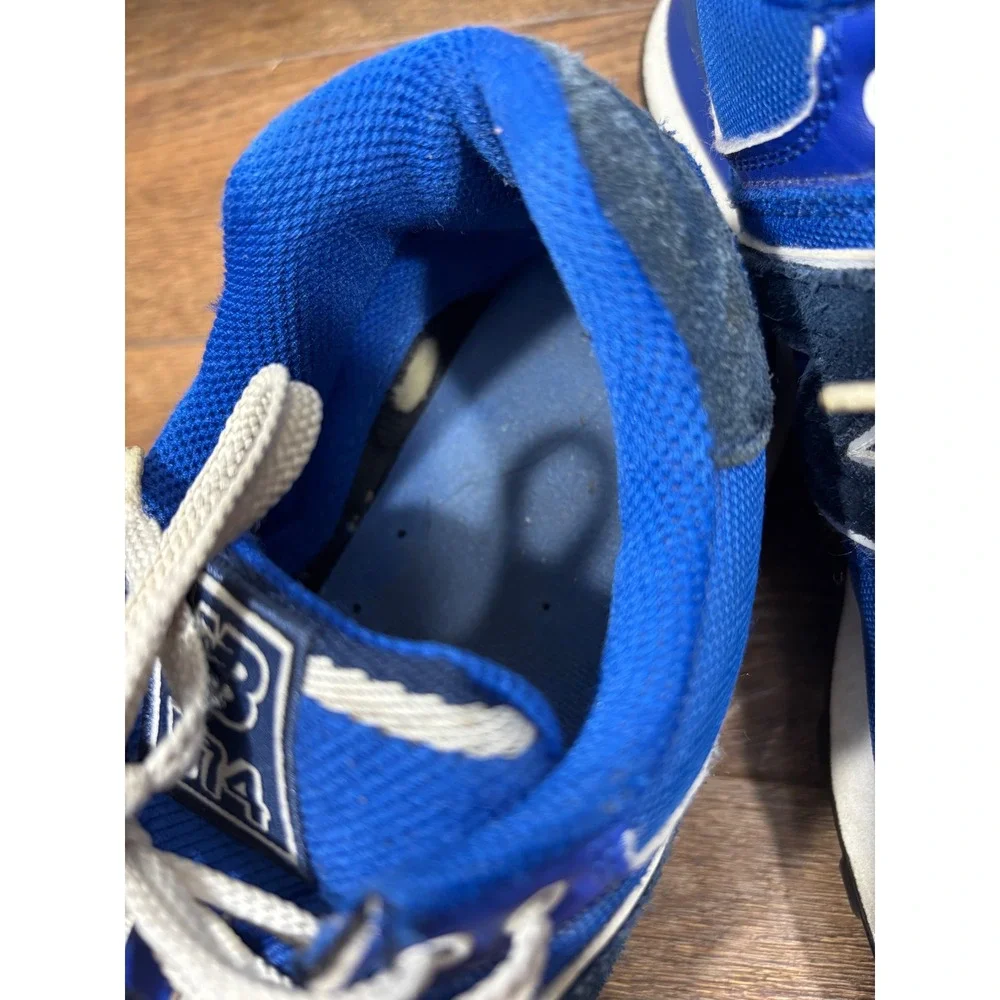 New Balance 574 Athletic Shoes Blue White Men's‎ Size 9.5 Sneakers